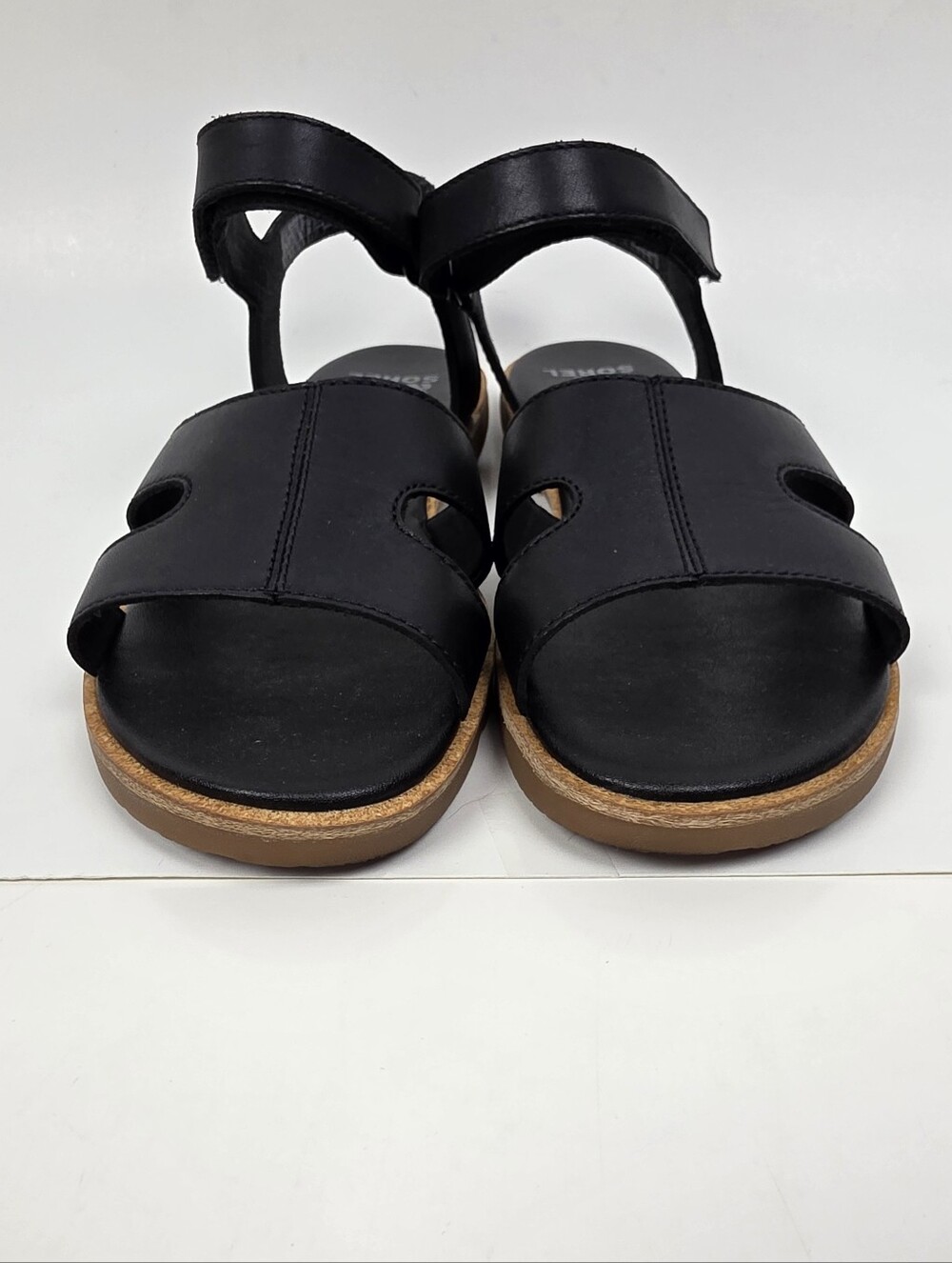 Sorel Ella lll Ankle Strap Sandal Leather Black - 7 - Picture 4 of 11
